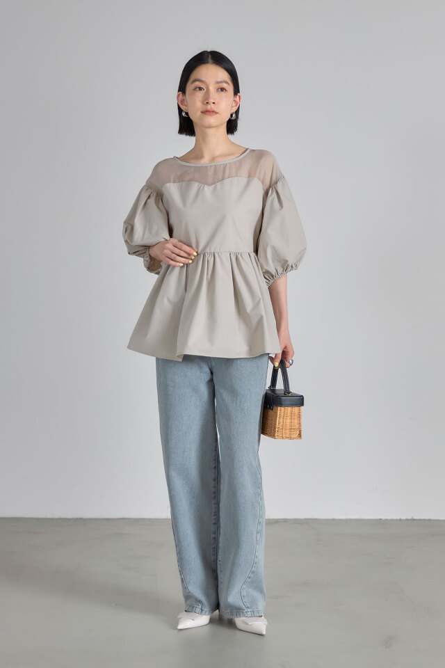 R.シュトラウス ボリュースリーブブラウス