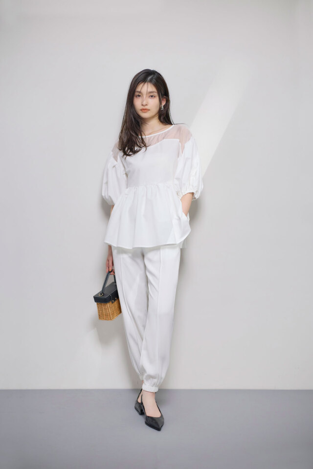 ボリュースリーブブラウス