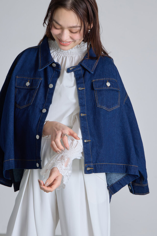 45rpm デニムシャツ　ジャケット　ロゴ刺繍 GEAR FOR SPORTS” Denim Shirts SIZE M デニムシャツ 刺繍【3000
