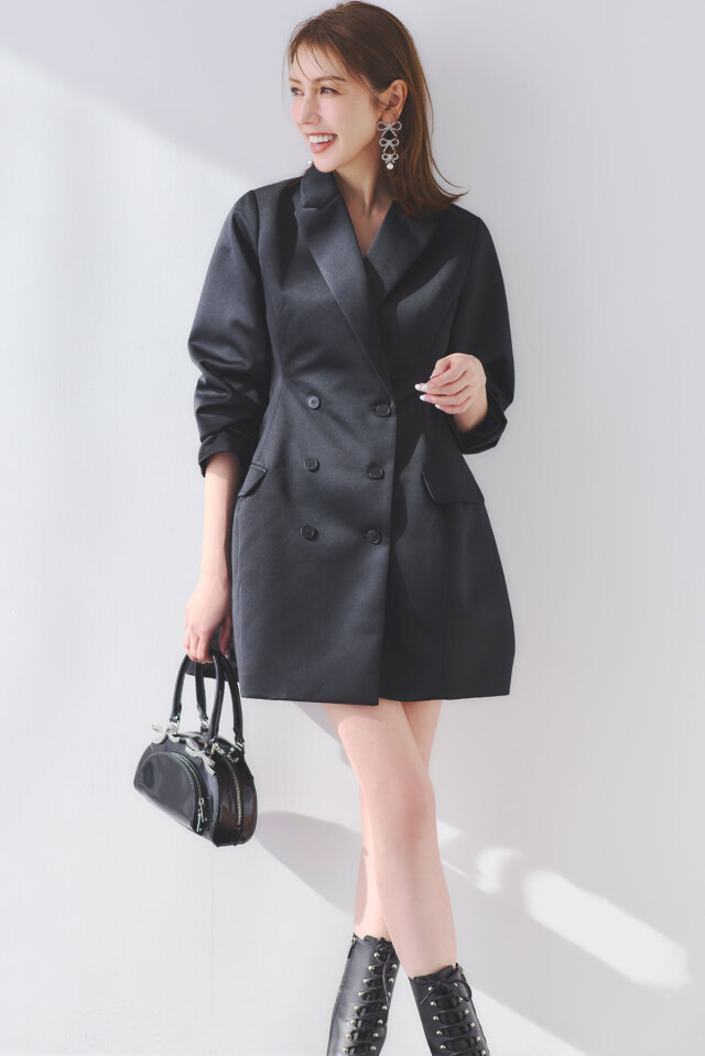 【2025 Summer SALE！】【美香さんコラボ】ジャケットミニワンピース＊SALE品につき返品/交換/注文確定後の変更キャンセル不可＊