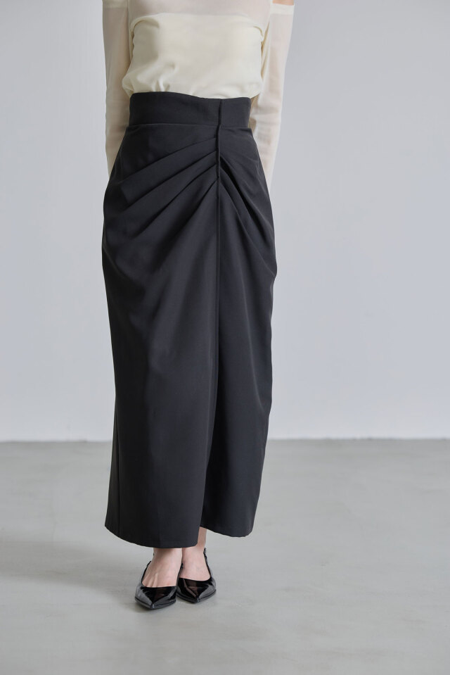 ★REISS Milena ドレープカットアウトフレア 上質マキシ★ Stretchy Rib Cut-out Maxi Dress（マキシ丈/ロングワンピース