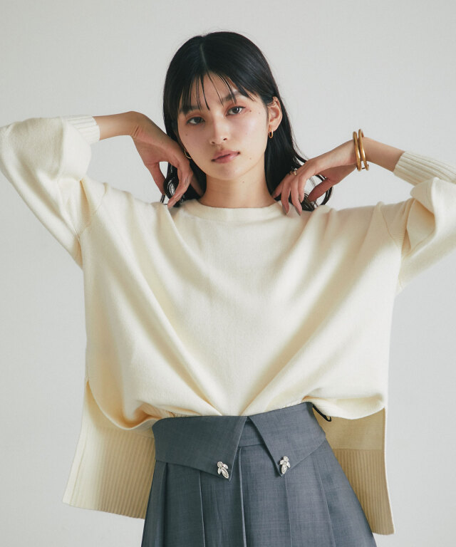 11月23日新色＆再販！前後2WAYシアバターオーバーサイズニットプルオーバー