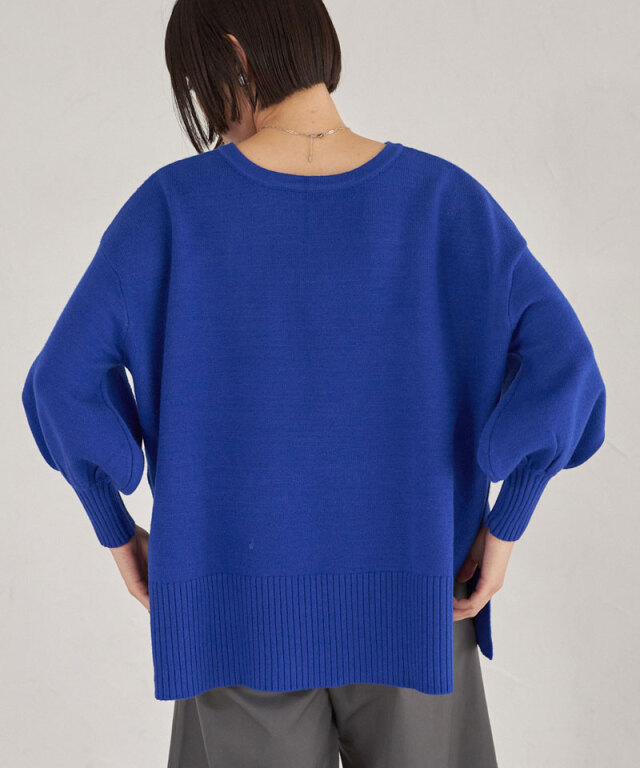 前後2WAYシアバターオーバーサイズニットプルオーバー