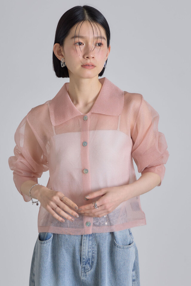 カーディガン 襟付ベア+シアーカーディガンセット レディース 襟付ベア+シアーカーディガンセット | Chico(チコ)レディース