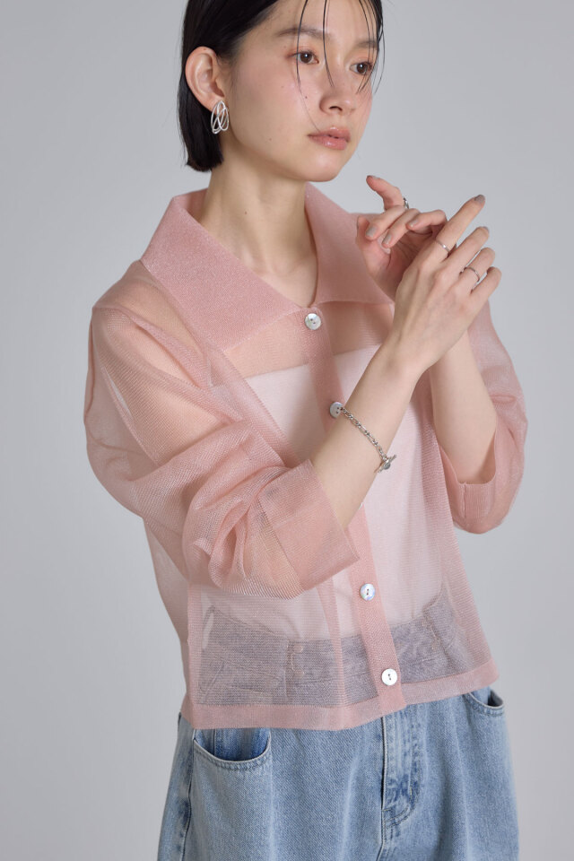 ニードルス　和紙メッシュシアーカーディガン Needles - 【KEN様専用】needles ポリメッシュVネック
