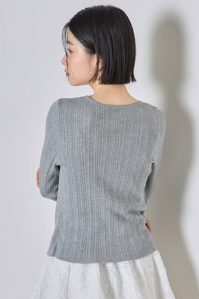 レイヤード風リブプルオーバー