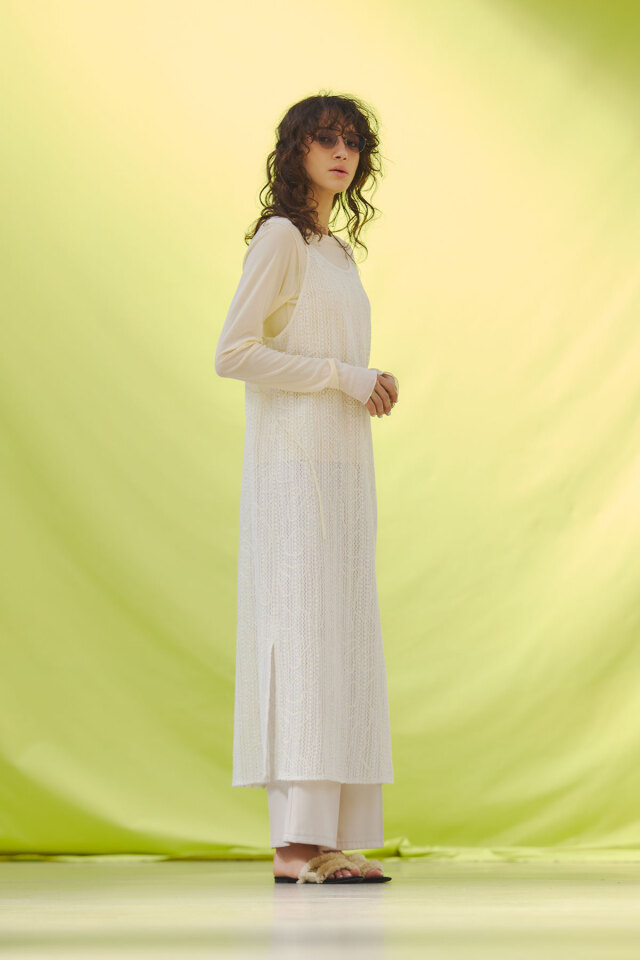 コードレースキャミワンピース