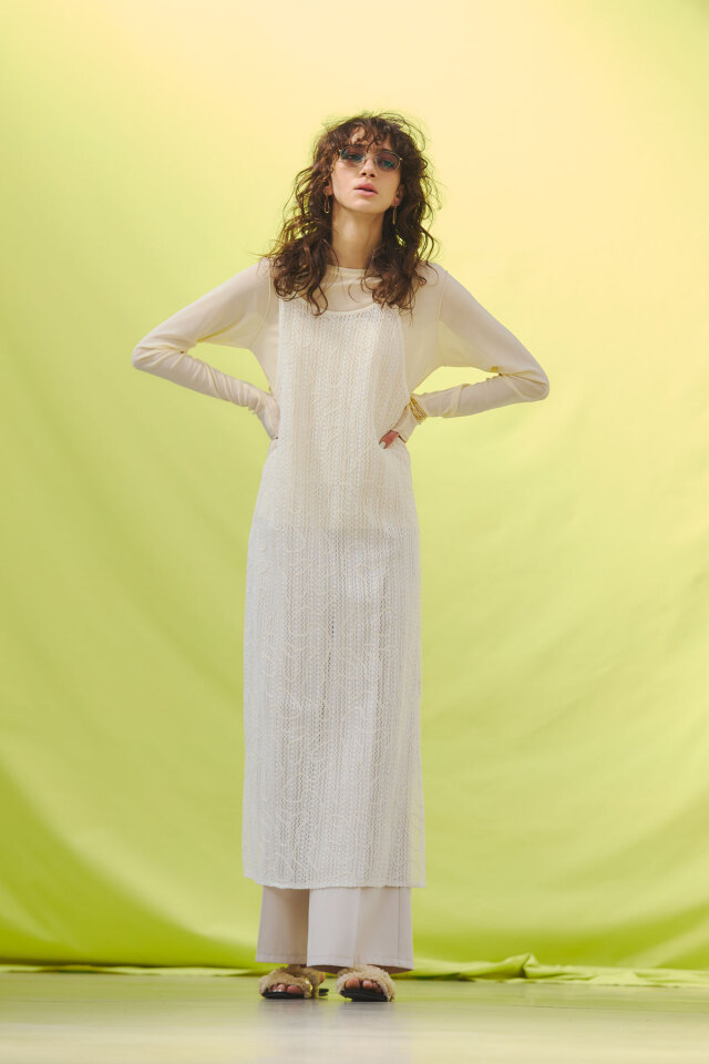 kiyumi様購入専用 コードレースキャミワンピース