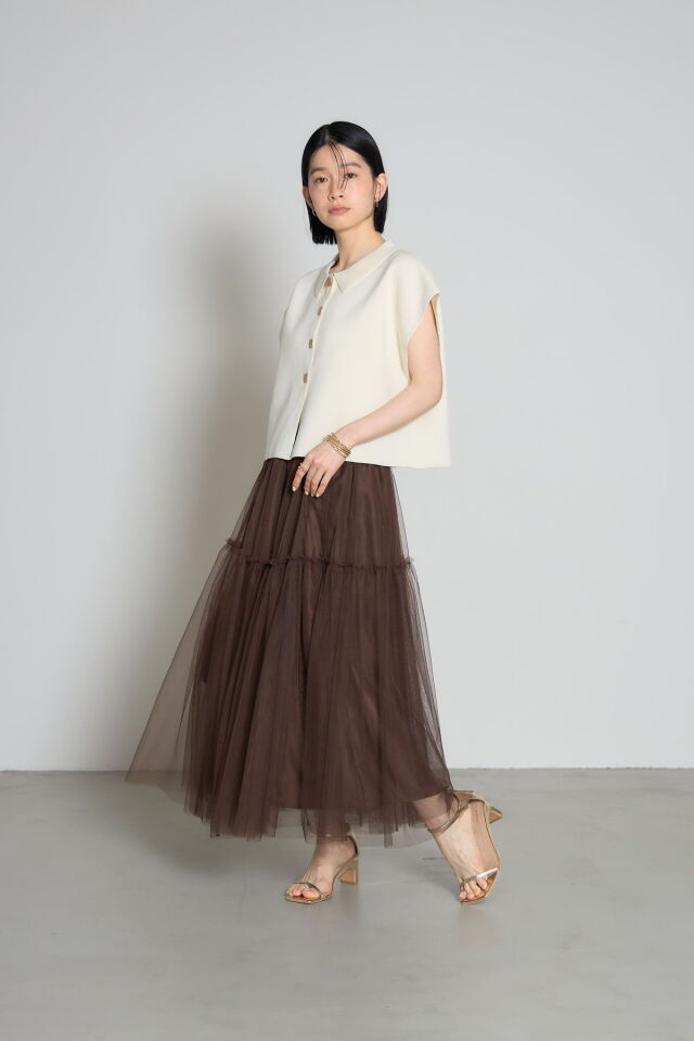 林田岬優さん着用】衿付きニットトップス