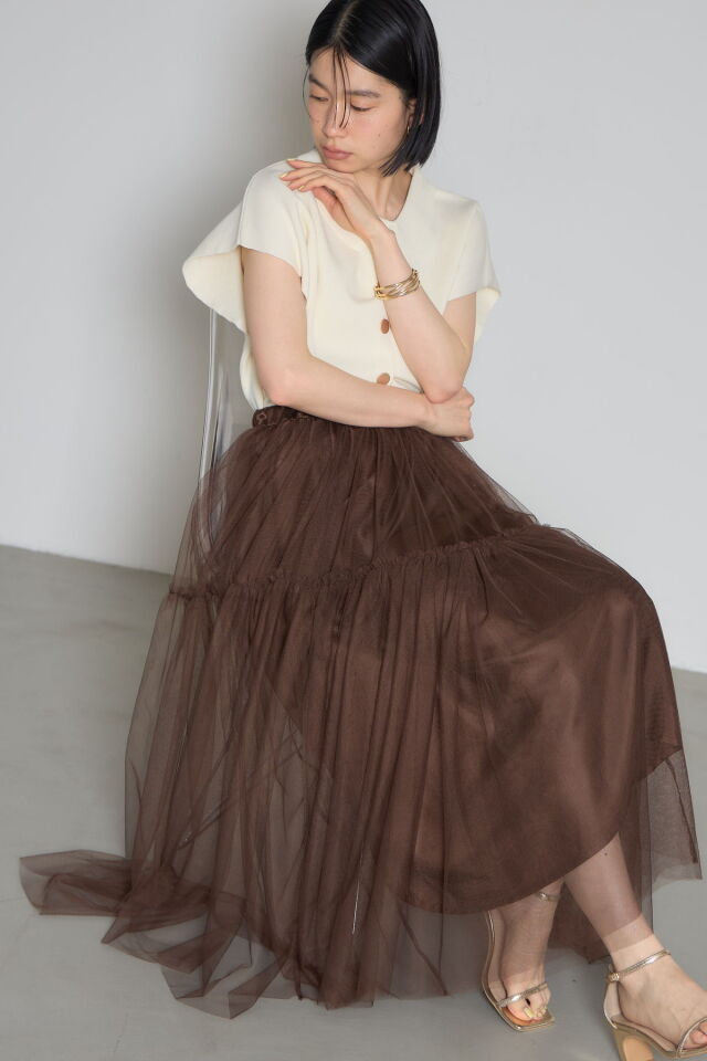 rie.aページ 林田岬優さん着用】衿付きニットトップス