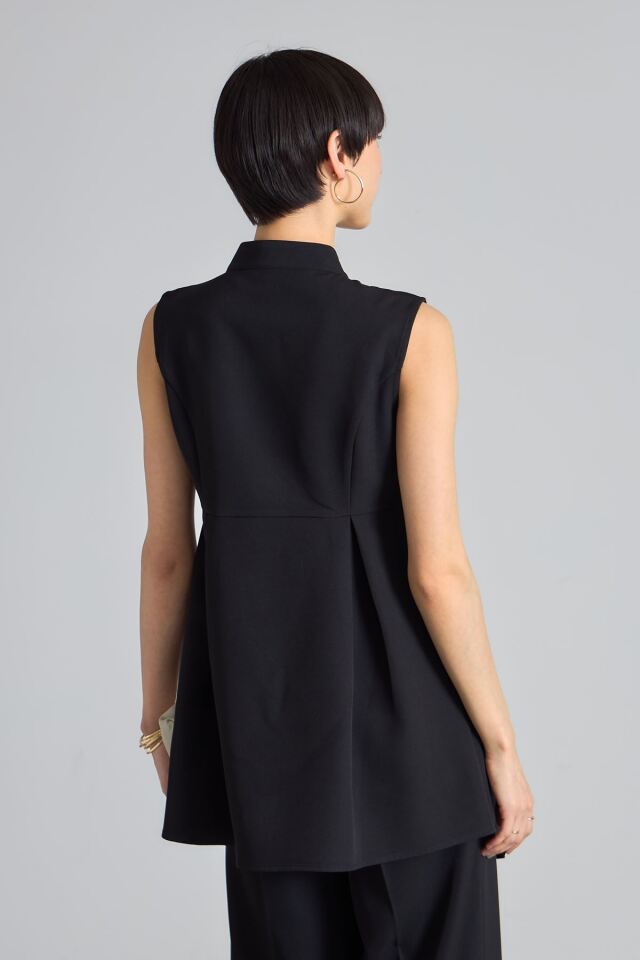 デザインボタンアシメジレ