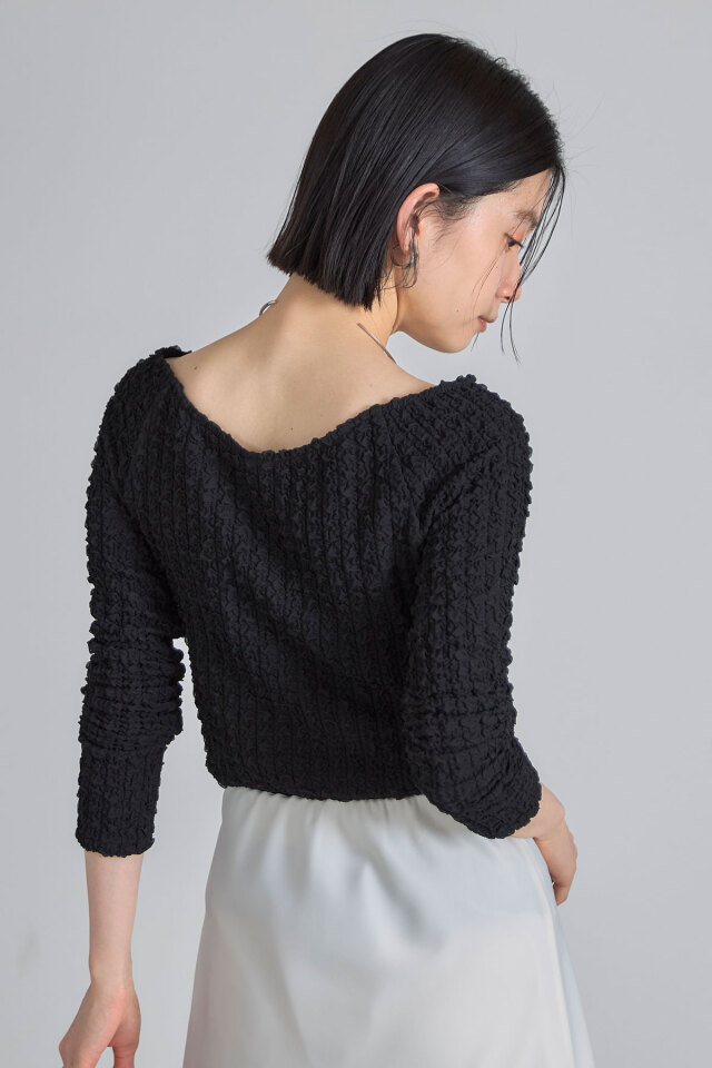 前後2WAYふくれオフショルカットソー