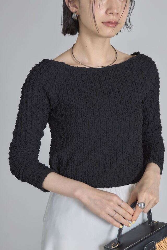 前後2WAYふくれオフショルカットソー