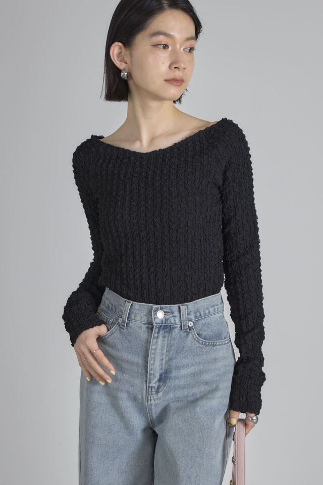 2 Blue dots @断捨離中様 リクエスト 2点 まとめ商品 前後2WAYふくれオフショルカットソー