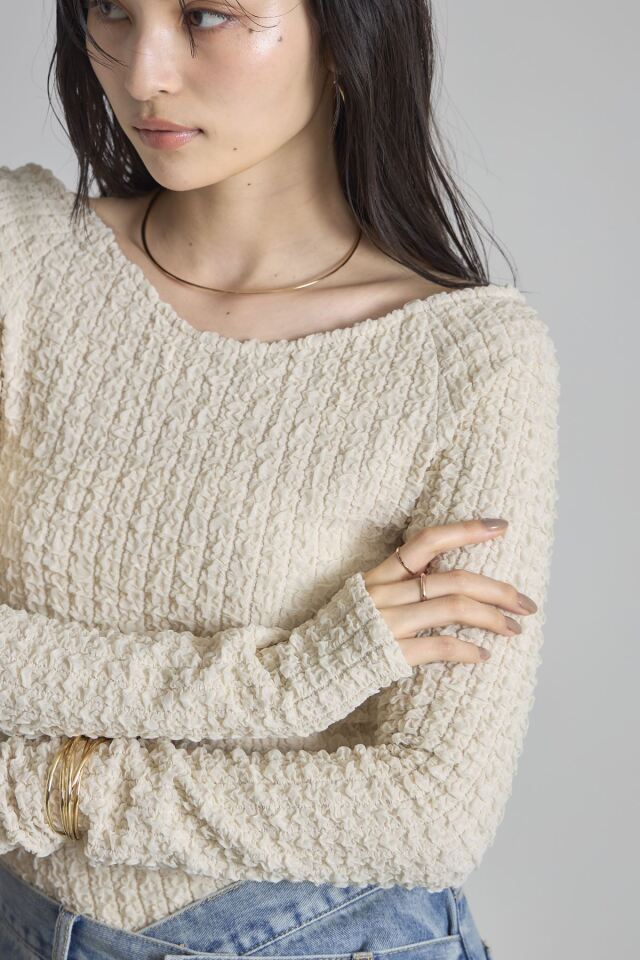 2 Blue dots @断捨離中様 リクエスト 2点 まとめ商品 前後2WAYふくれオフショルカットソー