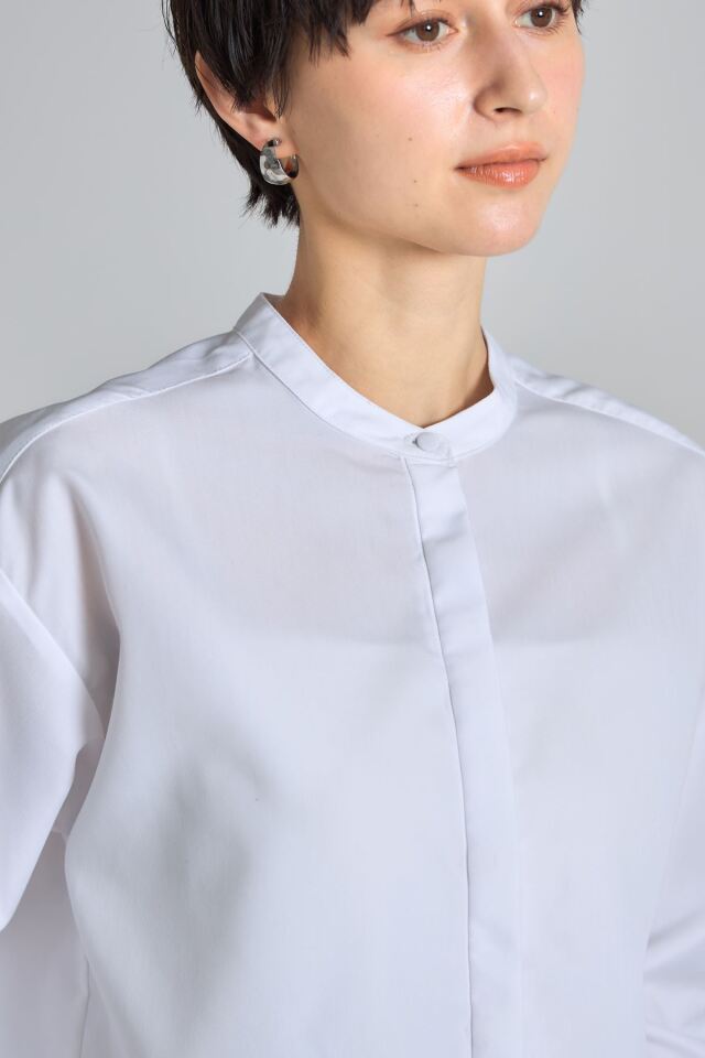 裾レースブラウス