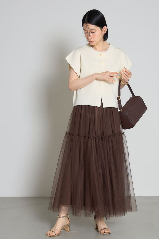 レア❗️美品❗️ディオール　チュールスカート 林田岬優さん着用】チュールティアードスカート