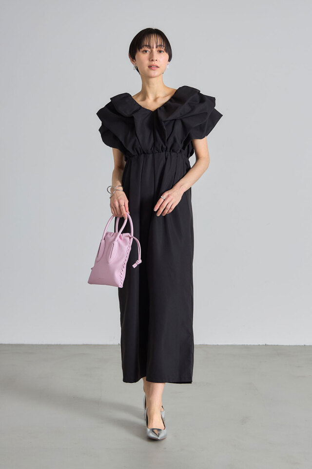 極美品 TADASHISHOJI ボリュームスリーブボレロ 定価5万2800円 ボリュームスリーブロンパース