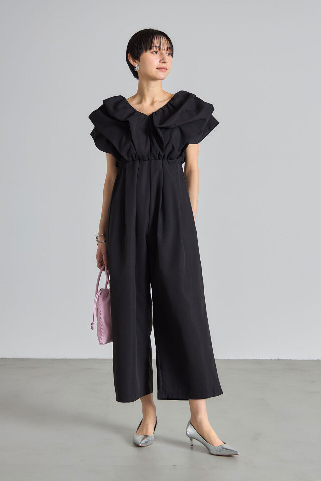 ELLIE ボリュームスリーブロンパース ボリュームスリーブロンパース【GRAY】 – ELLIE