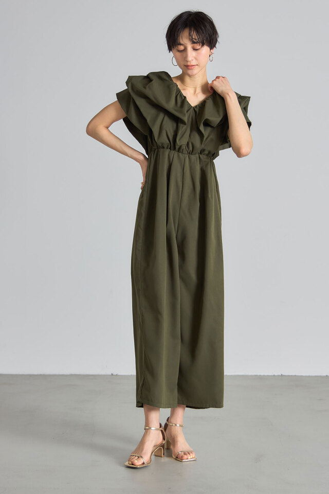 極美品 TADASHISHOJI ボリュームスリーブボレロ 定価5万2800円 ボリュームスリーブロンパース
