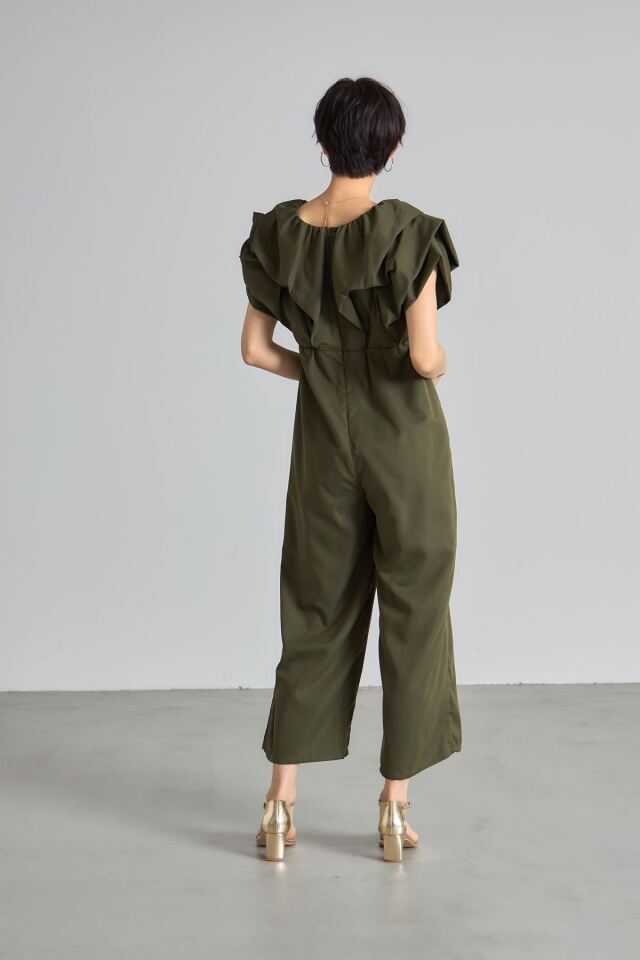 ボリュームスリーブロンパース