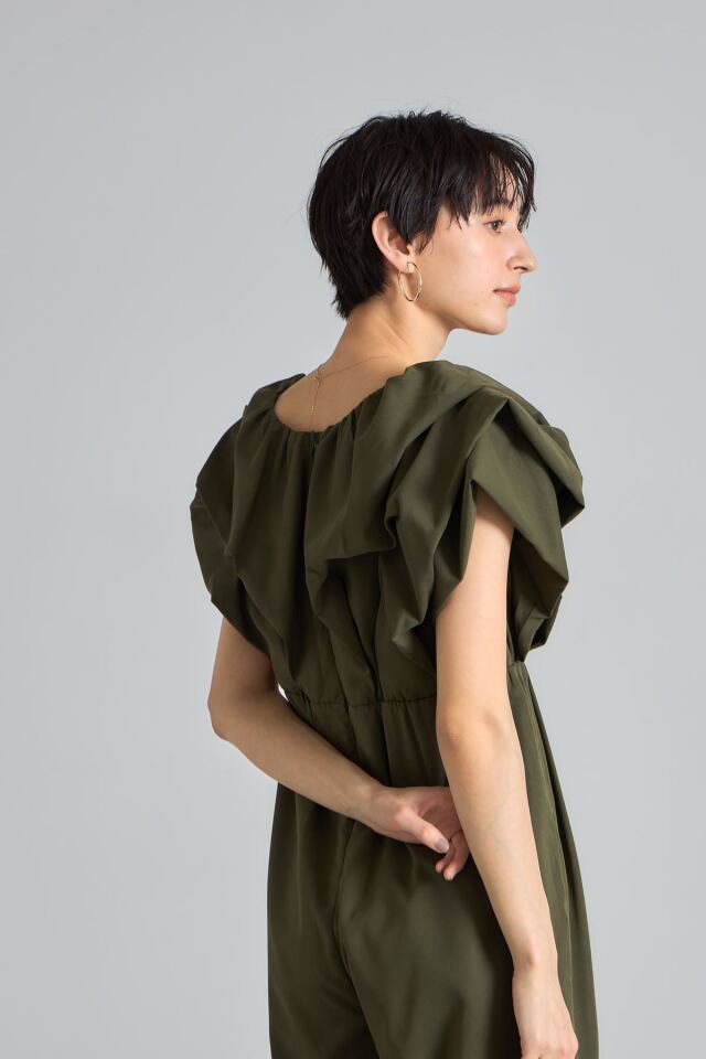 ELLIE ボリュームスリーブロンパース ボリュームスリーブロンパース【GRAY】 – ELLIE