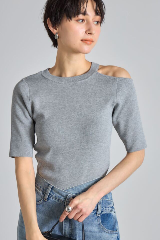 なみんページです ワンショルニットプルオーバー