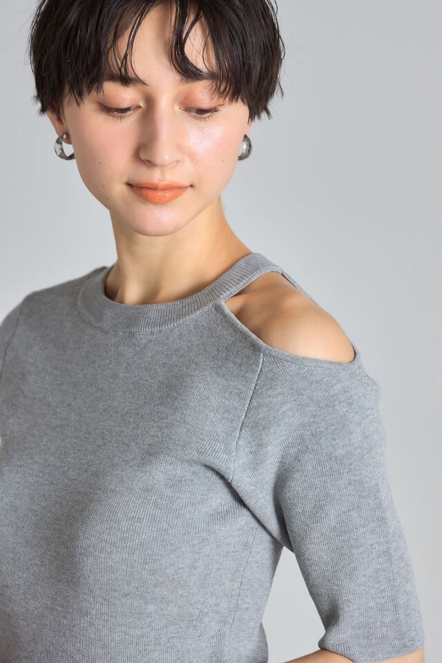 なみんページです ワンショルニットプルオーバー