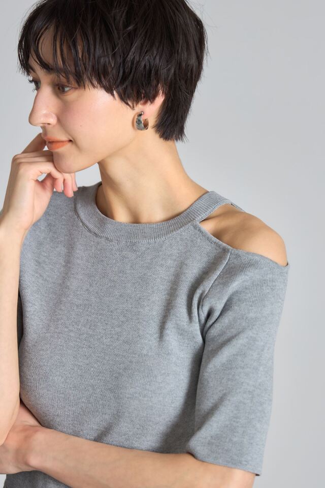 ワンショルニットプルオーバー