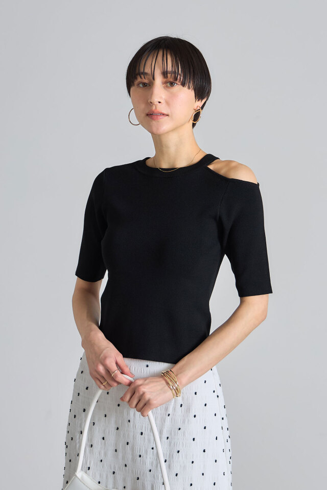 なみんページです ワンショルニットプルオーバー