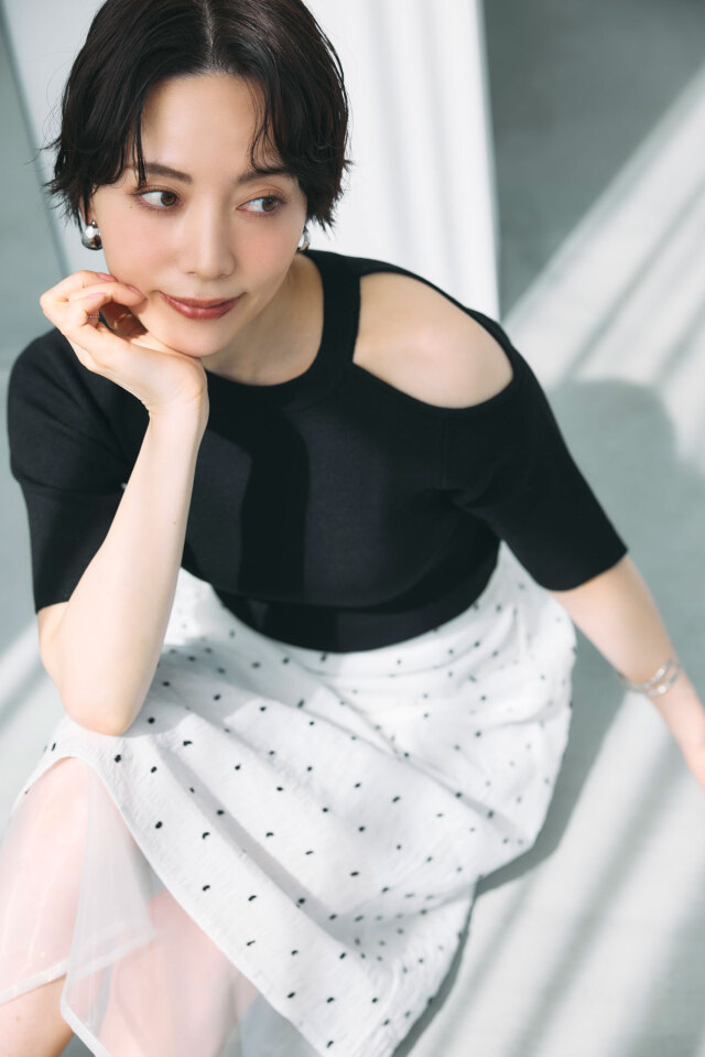 【佐藤優里亜さん着用】ワンショルニットプルオーバー＊SALE品につき返品/交換/注文確定後の変更キャンセル不可＊