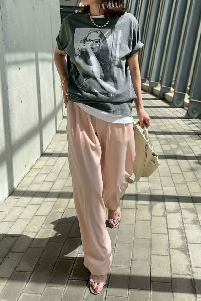 mayoさんコラボ】サテンイージーパンツ