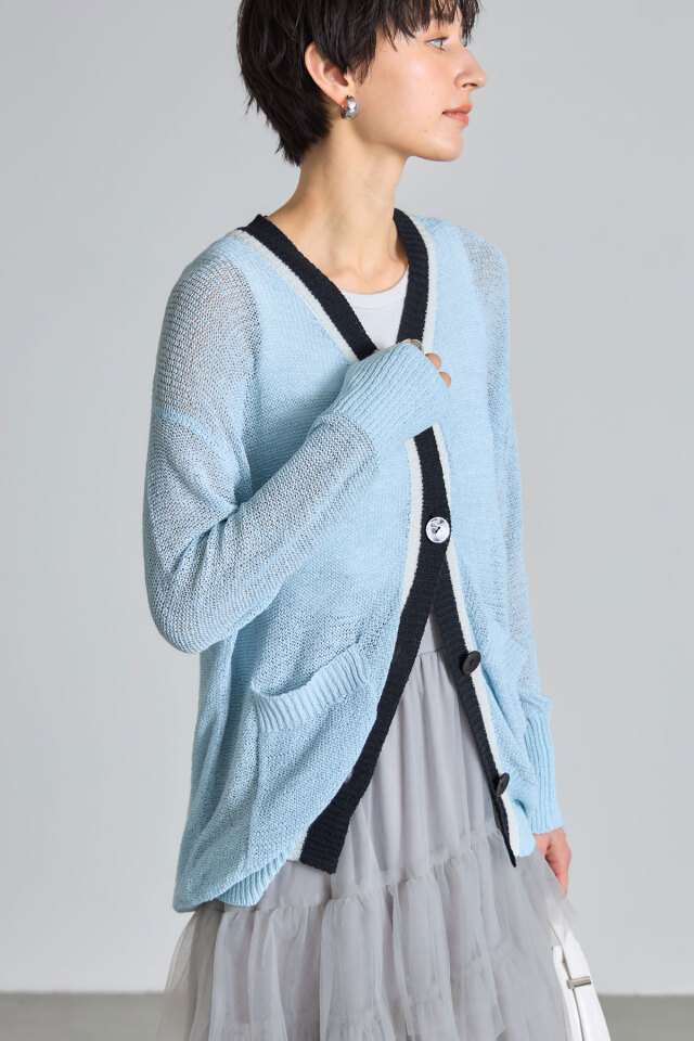 値下げ！BLUE BLUE カーディガン 値下げ】YOKE コネクティング