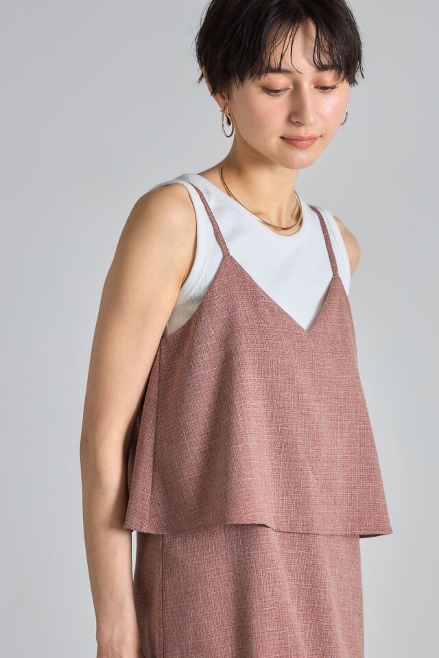 レイヤードキャミワンピース