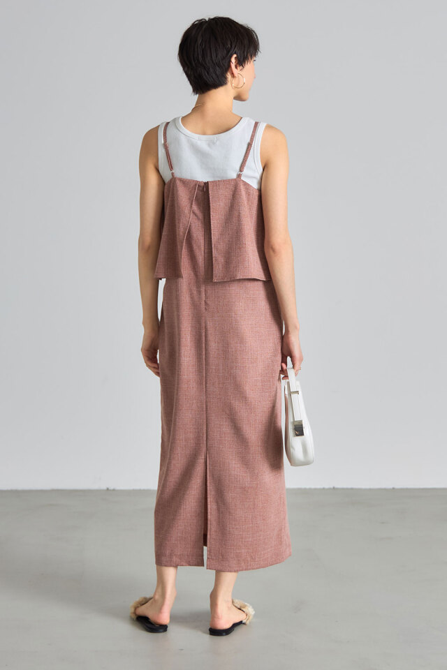 レイヤードキャミワンピース