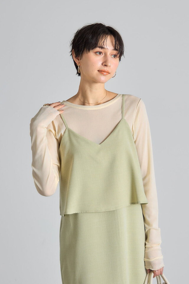 ワンピース Yume 楽天市場】【SALE】 ラメツイードキャミワンピース : 夢展望