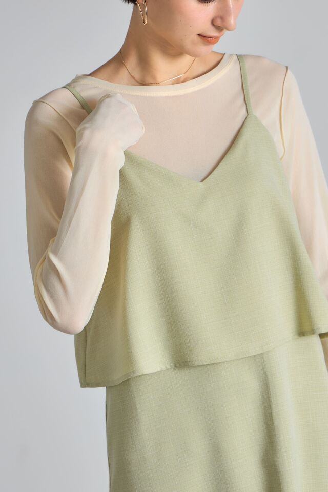 レイヤードキャミワンピース