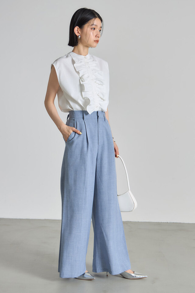 yuking0725様 フリルリネンブラウス