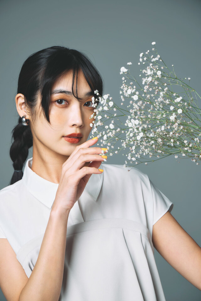 ぱるみっぷページ 林田岬優さん着用】ビスチェドッキングブラウス