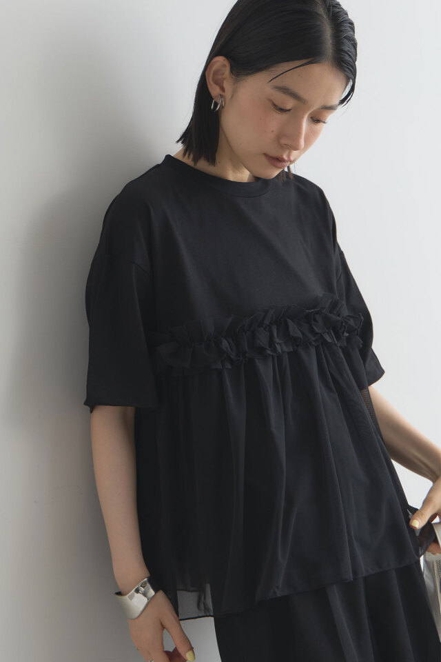 チュールドッキングTシャツ