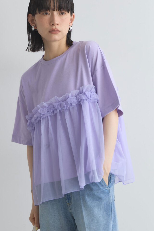 チュールドッキングTシャツ