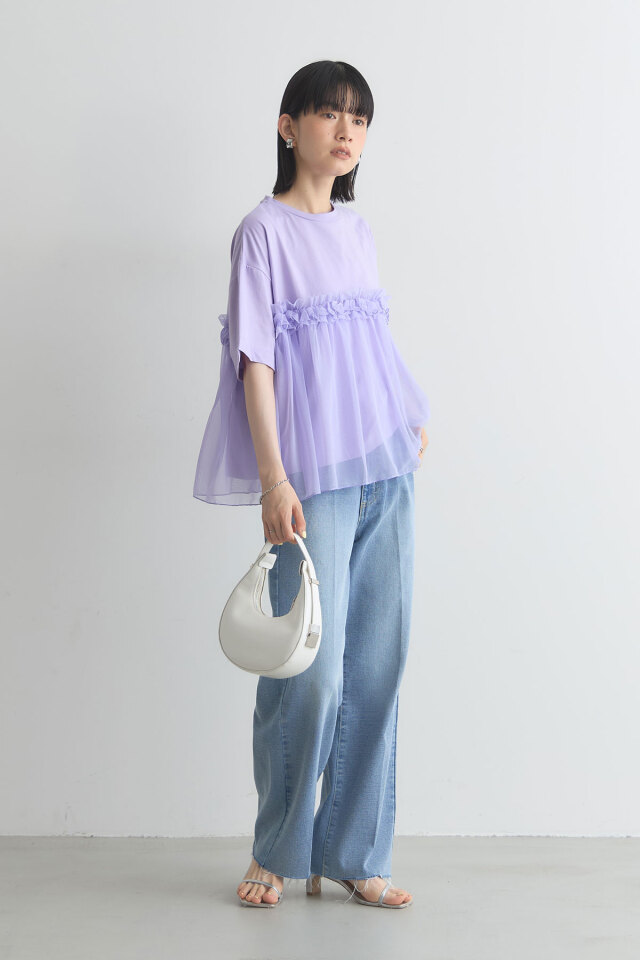 チュールドッキングTシャツ