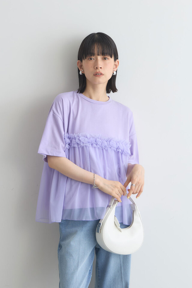 チュールドッキングTシャツ
