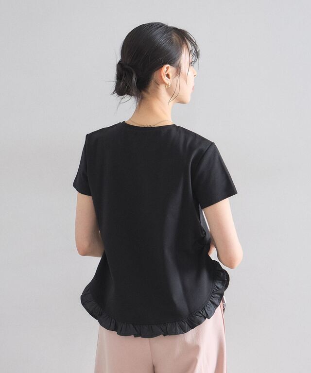 くまっち様 ラウンドヘムフリルTシャツ