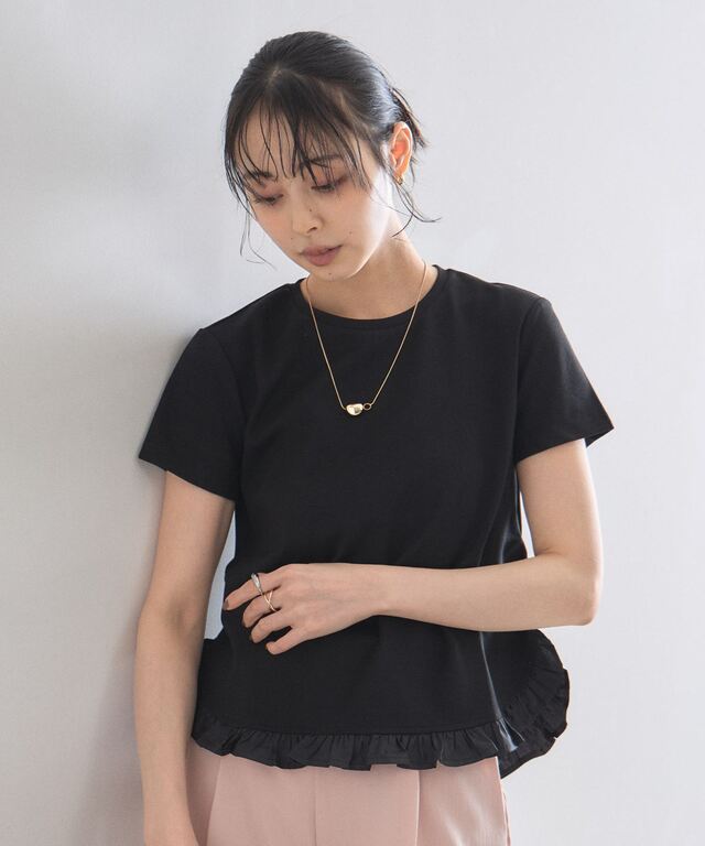 めるうさん専用 ラウンドヘムフリルTシャツ