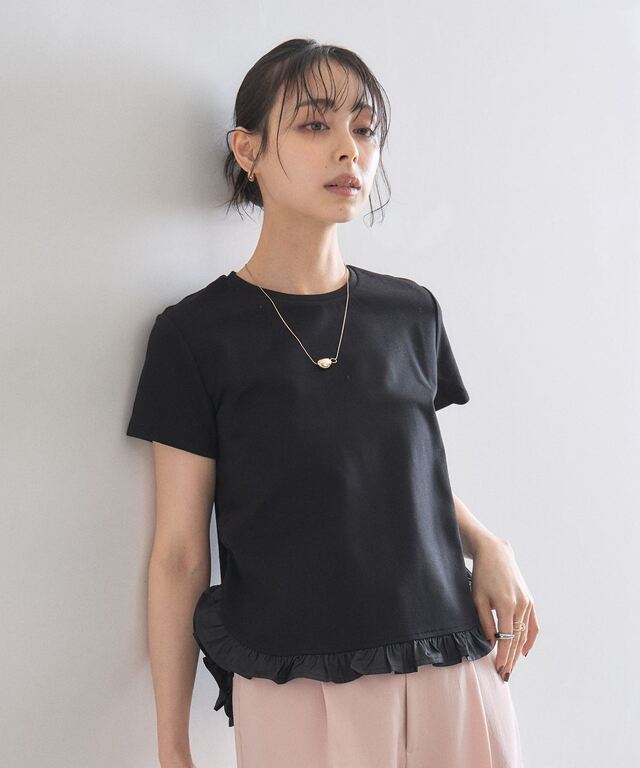 NOTASHOP NOTA_SHOPノタショップ / ZINE No.4 ラウンドヘムフリルTシャツ