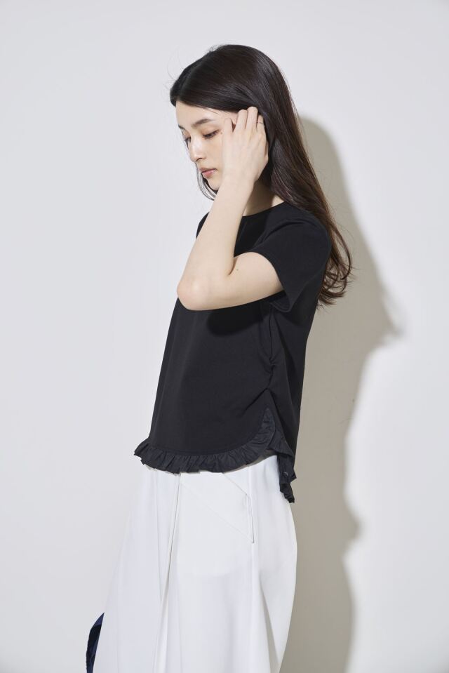 tシャツ 綿天竺オーガンジーフリルヘムTシャツ レディース 楽天市場】【8/11まで5％OFFクーポン】Growing Rich 天竺