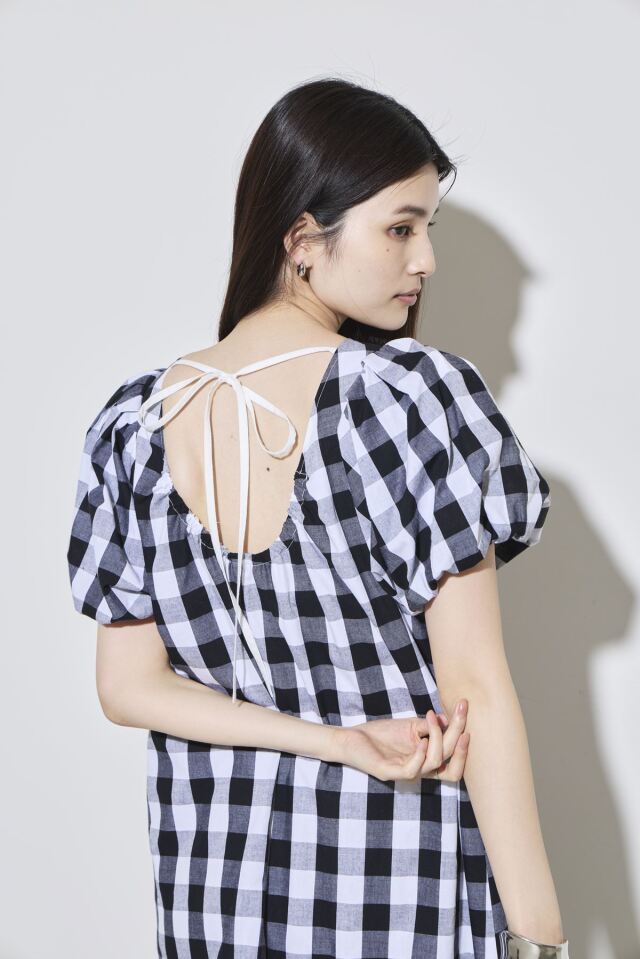 古着　ヴィンテージ　ワンピース 林田岬優さん着用】チェックティアードワンピース