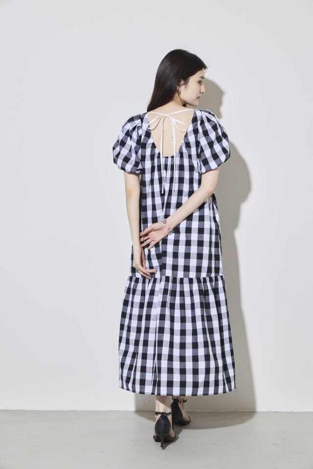 林田岬優さん着用】チェックティアードワンピース
