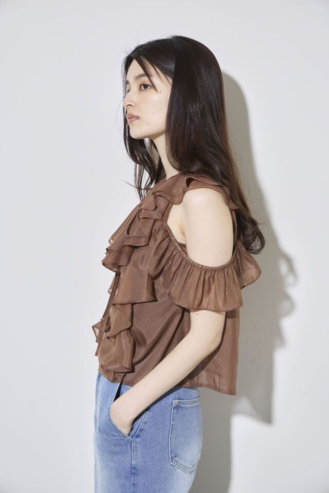 NOVESPAZIO  レースアップブラウス レースアップブラウス | COORDINATE | ADELLY ONLINE SHOP
